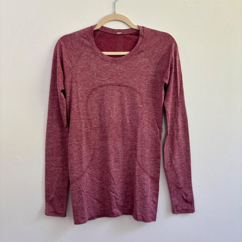 Lululemon Swiftly Tech Long Sleeve Crew Pink Size 6 Athletic
